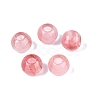 Cherry Quartz Glass European Beads G-Q607-02D-1