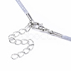 Waxed Cotton Cord Necklace Making MAK-S032-1.5mm-B17-4