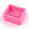 Word Spring Silicone Molds X-DIY-R078-21-4