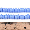 Opaque Solid Color Glass Beads Strands GLAA-ZX008-4mm-18W-4