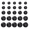 25Pcs 5 Styles 4-Hole Resin Buttons BUTT-TA0001-49-1