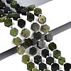 Natural Canadian Jade Beads Strands G-P534-A18-02-1