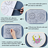 A4 Non-woven Fabrics Water-soluble Embroidery Aid Drawing Sketch DIY-WH0541-001-6