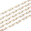 Soldered Brass Paperclip Chains CHC-G005-03G-1