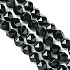 Natural Black Onyx Beads Strands G-K066-13-10mm-2