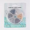 1 Box 240PCS 6 Colors Zinc Alloy Lobster Claw Clasps PALLOY-JP0002-5