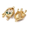 Light Gold Tone Alloy Enamel Pendants ENAM-B028-28KCG-2