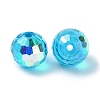 AB Color Plated Glass Beads EGLA-P059-02B-AB25-2