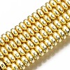 Electroplate Non-magnetic Synthetic Hematite Bead Strands G-Q465-19G-1