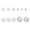 40Pcs 4 Sizes Iron Wire Pendants IFIN-CJ0001-40S-4