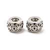 Rack Plating Brass Micro Pave Cubic Zirconia European Beads KK-C010-01-3