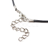 3Pcs 3 Size Lampwork Evil Eye Pendant Necklaces Set with Waxed Cords for Women NJEW-JN03954-9