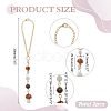 2Pcs Resin Mushroom Pendant Decorations HJEW-ME0001-12A-2