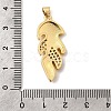 Brass Micro Pave Cubic Zirconia Pendants KK-I360-005G-01-3