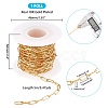 Soldered Brass Paperclip Chains CHC-G005-18G-2