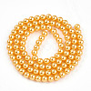 Baking Paint Pearlized Glass Pearl Bead Strands HY-N002-4mm-A08-3