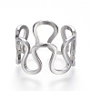 Tarnish Resistant 304 Stainless Steel Wide Band Rings RJEW-G081-29P-19mm-1