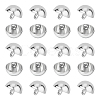 Unicraftale 40Pcs Alloy Shank Buttons BUTT-UN0001-08-1