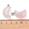 Natural Rose Quartz Pendants G-F820-02L-07-2