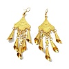 Golden Alloy Chandelier Earrings EJEW-D092-03C-G-1
