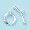 Eco-friendly Brass Toggle Clasps LS-KK-D082-12S-2