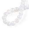 Electroplate Opaque Glass Beads Strands X-GLAA-T032-P6mm-AB02-2