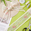15 Yards Polyester Mesh Flower Ribbon OCOR-GO0001-23-7