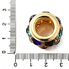 Brass Rhinestone Round Beads KK-D295-04G-01-3
