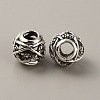 Tibetan Style Alloy European Beads FIND-TAC0002-065E-01-1