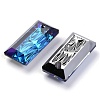 Embossed Glass Rhinestone Pendants GLAA-J101-07B-001BB-3