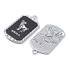 Alloy Twelve Constellations Series Big Pendants PALLOY-O107-01P-11-3