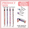 8Pcs 4 Colors Ethnic Style Cotton Cord Napkin Clip AJEW-FG0005-37-2