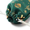 Gold Stamping Christmas Velvet Storage Bags ABAG-Q053-01B-01D-3