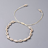Cowrie Shell Choker Necklaces NJEW-JN02388-01-1