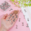 48Pcs 12 Styles Brass European Dangle Charms KK-HY0004-07-4