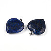 Natural Lapis Lazuli Pendants G-S364-006E-2
