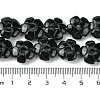 Natural Black Stone Beads Strands G-H023-B16-01-5