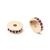 Brass Micro Pave Cubic Zirconia Beads KK-R216-15KCG-04-2