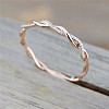 Alloy and Crystal Rhinestone Finger Rings FS-WGF6D8C-12-2
