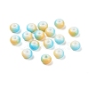 Opaque Spray Painted Glass Beads GLAA-G118-01A-1