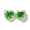 Glass Heart Beads LS-GLAA-D005-01C-2