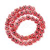 Handmade Millefiori Glass Bead Strands LAMP-J035-8mm-07-3