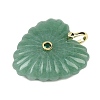 Natural Green Aventurine Carved Pendants G-C276-01G-07-2