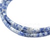 Natural Blue Spot Jasper Beads Strands G-F631-B11-3