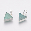 Natural Amazonite Pendants KK-G343-16S-1