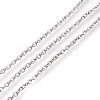 Tarnish Resistant 304 Stainless Steel Cable Chains CHS-R002-0.5mm-1