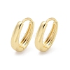 Oval Brass Hoop Earrings EJEW-Z102-33G-4