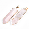 Natural Rose Quartz Big Pendants G-S344-15D-2