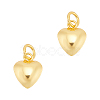 2Pcs 925 Sterling Silver Puffed Heart Charms with Jump Rings STER-UN0001-61G-1