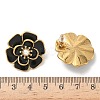 304 Stainless Steel Flower Stud Earrings EJEW-A147-03G-3